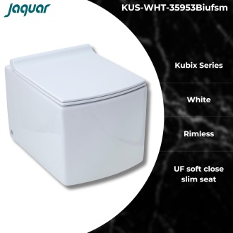 Color‎WhiteItem Model Number‎KUS-WHT-35953BiufsmItem Part Number‎KUS-WHT-35953BiufsmInstallation Type‎Wall MountedPrimary material‎CeramicFinish Type‎GlossyWhat is in the box?‎NutsItem Shape‎OvalWeight‎34 KilogramsManufacturer‎JAQUAR AND COMPANY PVT. LTD.Country of Origin‎India